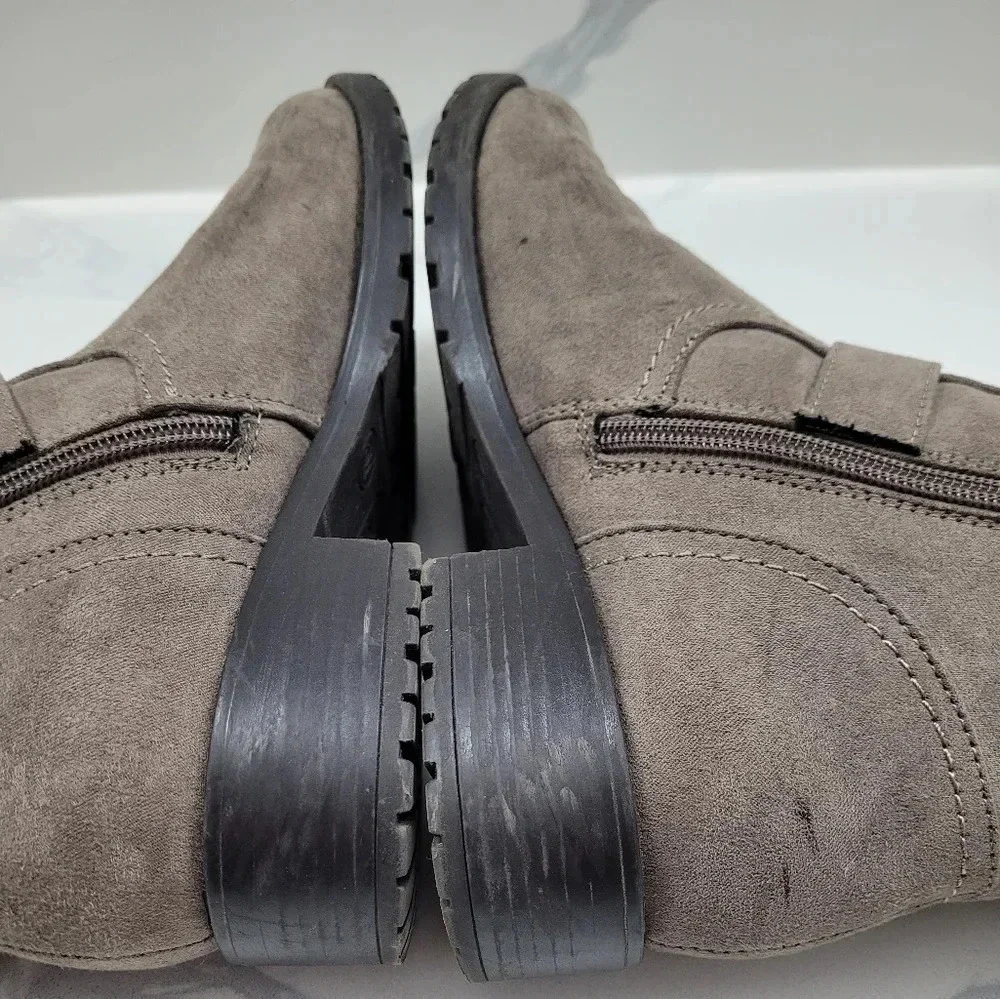 Unisa Taupe Fur Lined Ankle Bootie